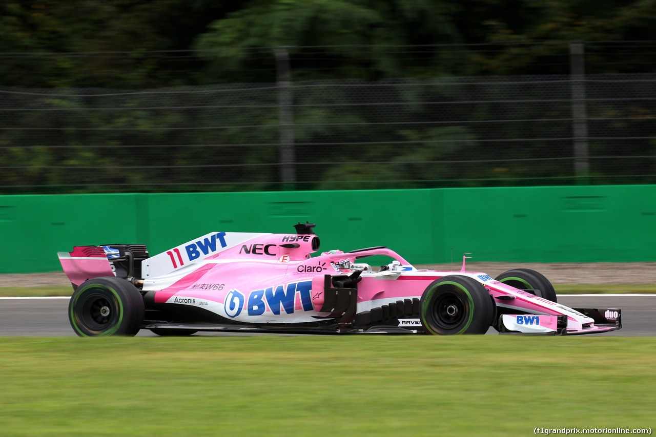 GP ITALIA, 31.08.2018 - Prove Libere 1, Sergio Perez (MEX) Racing Point Force India F1 VJM11