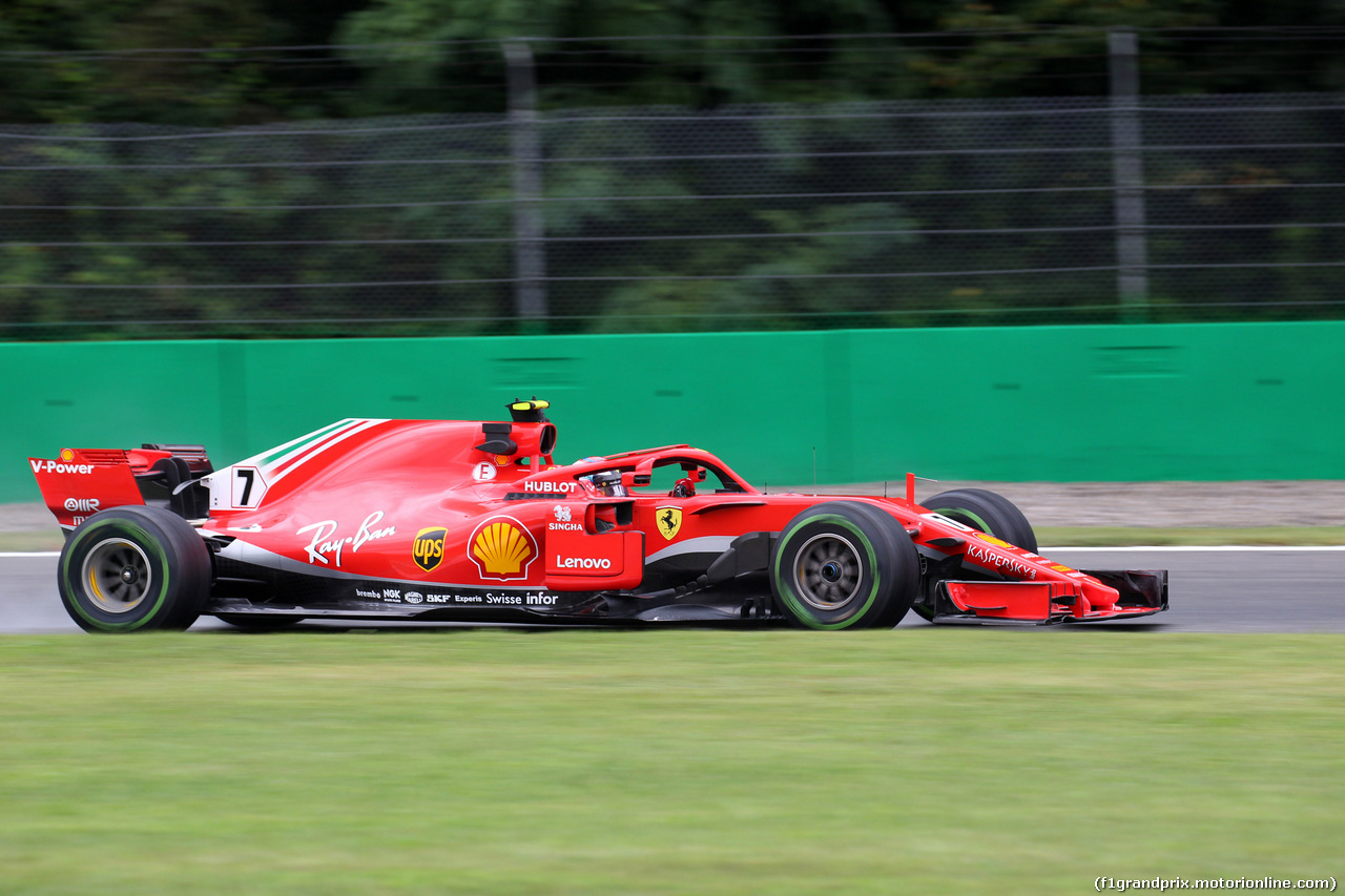 GP ITALIA, 31.08.2018 - Prove Libere 1, Kimi Raikkonen (FIN) Ferrari SF71H
