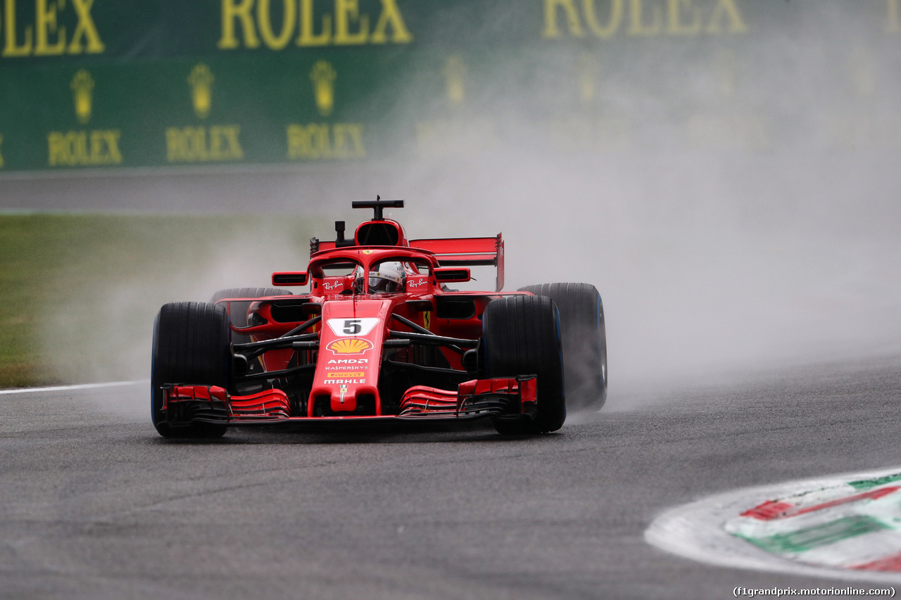 GP ITALIA, 31.08.2018 - Prove Libere 1, Sebastian Vettel (GER) Ferrari SF71H