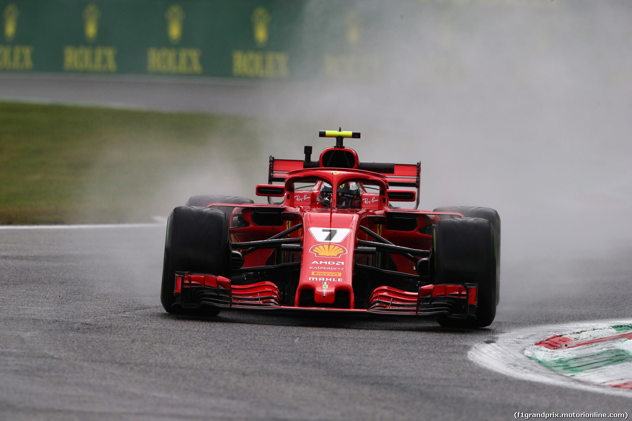 GP ITALIA, 31.08.2018 - Prove Libere 1, Kimi Raikkonen (FIN) Ferrari SF71H