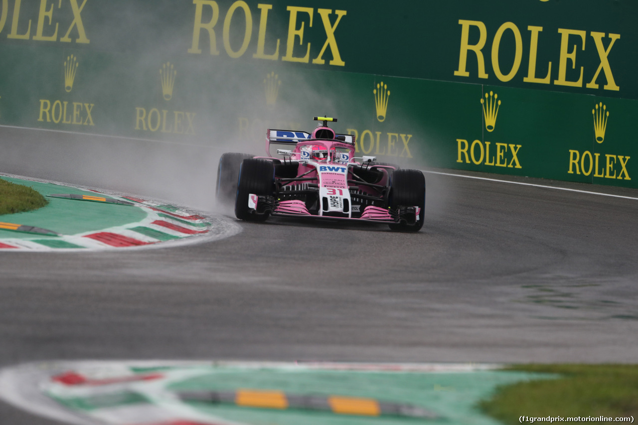 GP ITALIA, 31.08.2018 - Prove Libere 1, Esteban Ocon (FRA) Racing Point Force India F1 VJM11