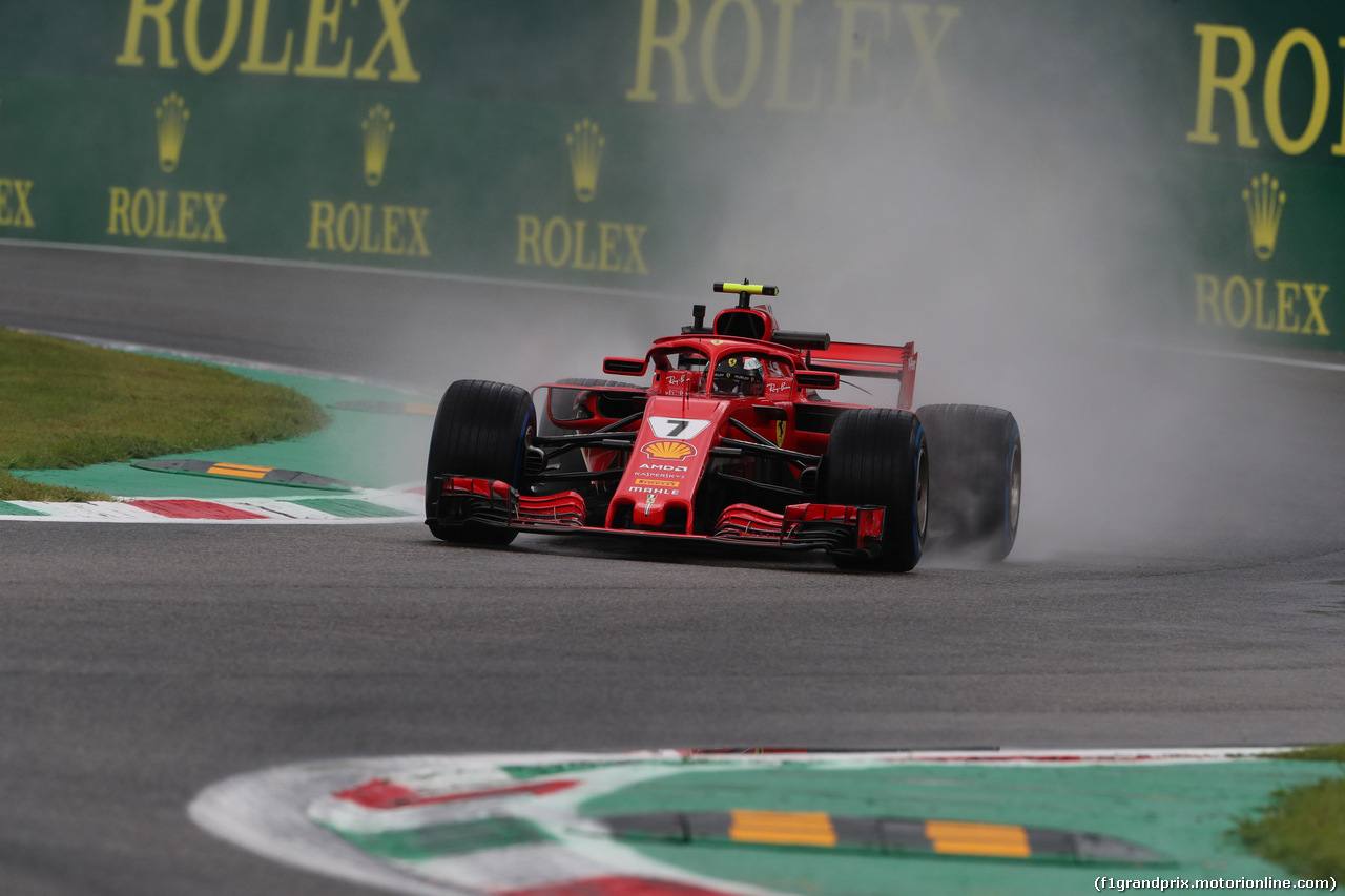 GP ITALIA, 31.08.2018 - Prove Libere 1, Kimi Raikkonen (FIN) Ferrari SF71H