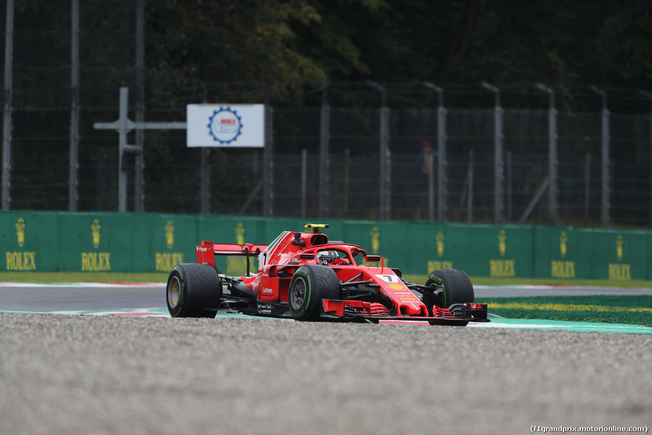 GP ITALIA, 31.08.2018 - Prove Libere 1, Kimi Raikkonen (FIN) Ferrari SF71H