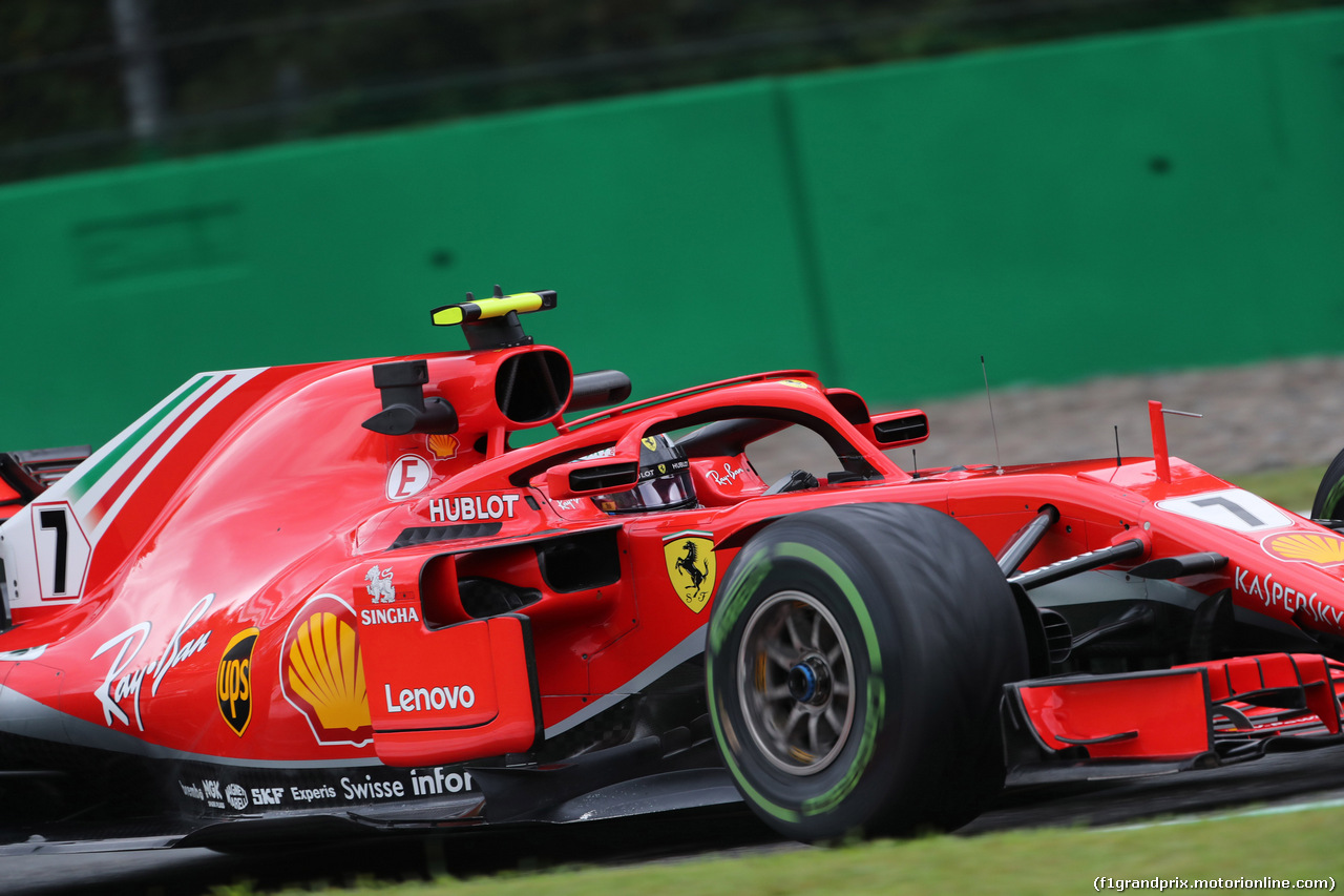 GP ITALIA, 31.08.2018 - Prove Libere 1, Kimi Raikkonen (FIN) Ferrari SF71H