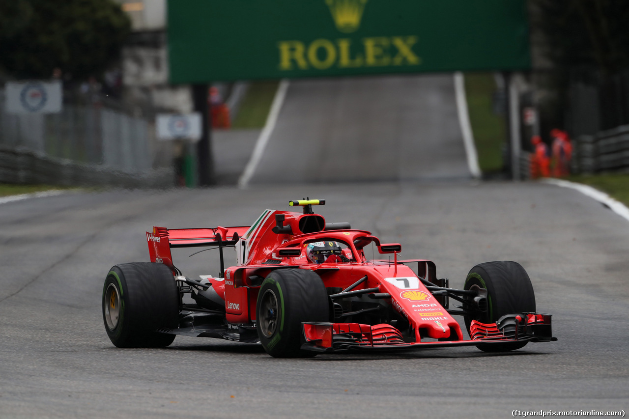 GP ITALIA, 31.08.2018 - Prove Libere 1, Kimi Raikkonen (FIN) Ferrari SF71H