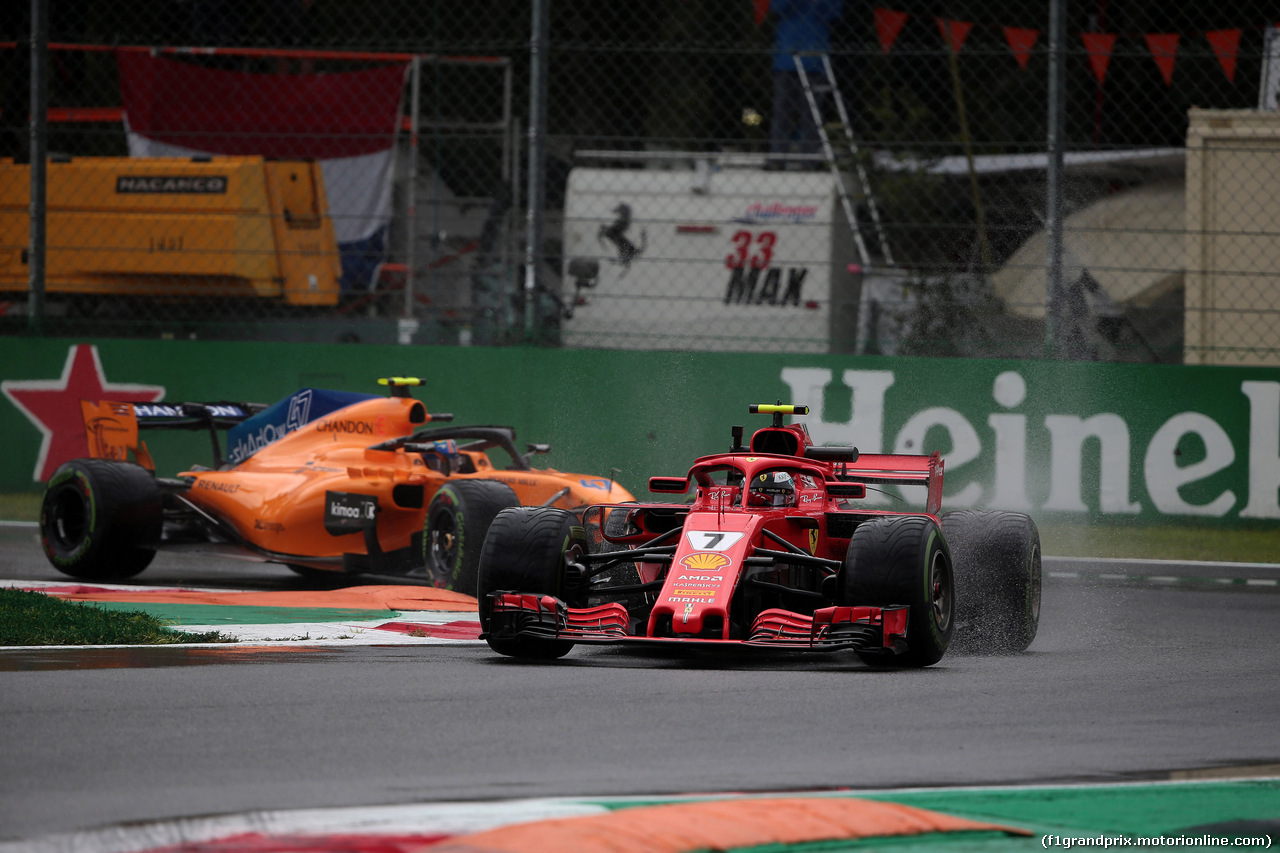 GP ITALIA, 31.08.2018 - Prove Libere 1, Kimi Raikkonen (FIN) Ferrari SF71H