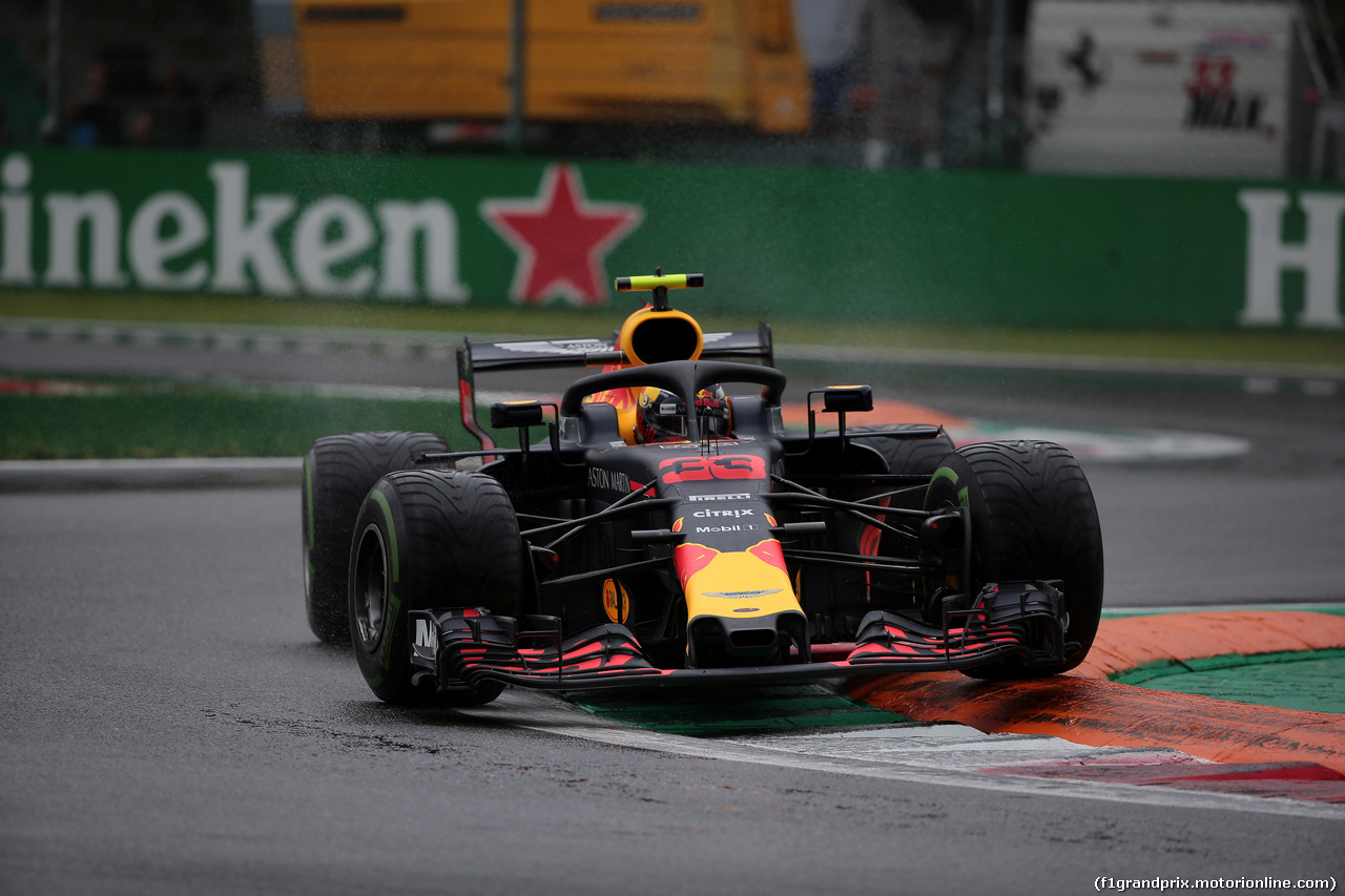 GP ITALIA, 31.08.2018 - Prove Libere 1, Max Verstappen (NED) Red Bull Racing RB14