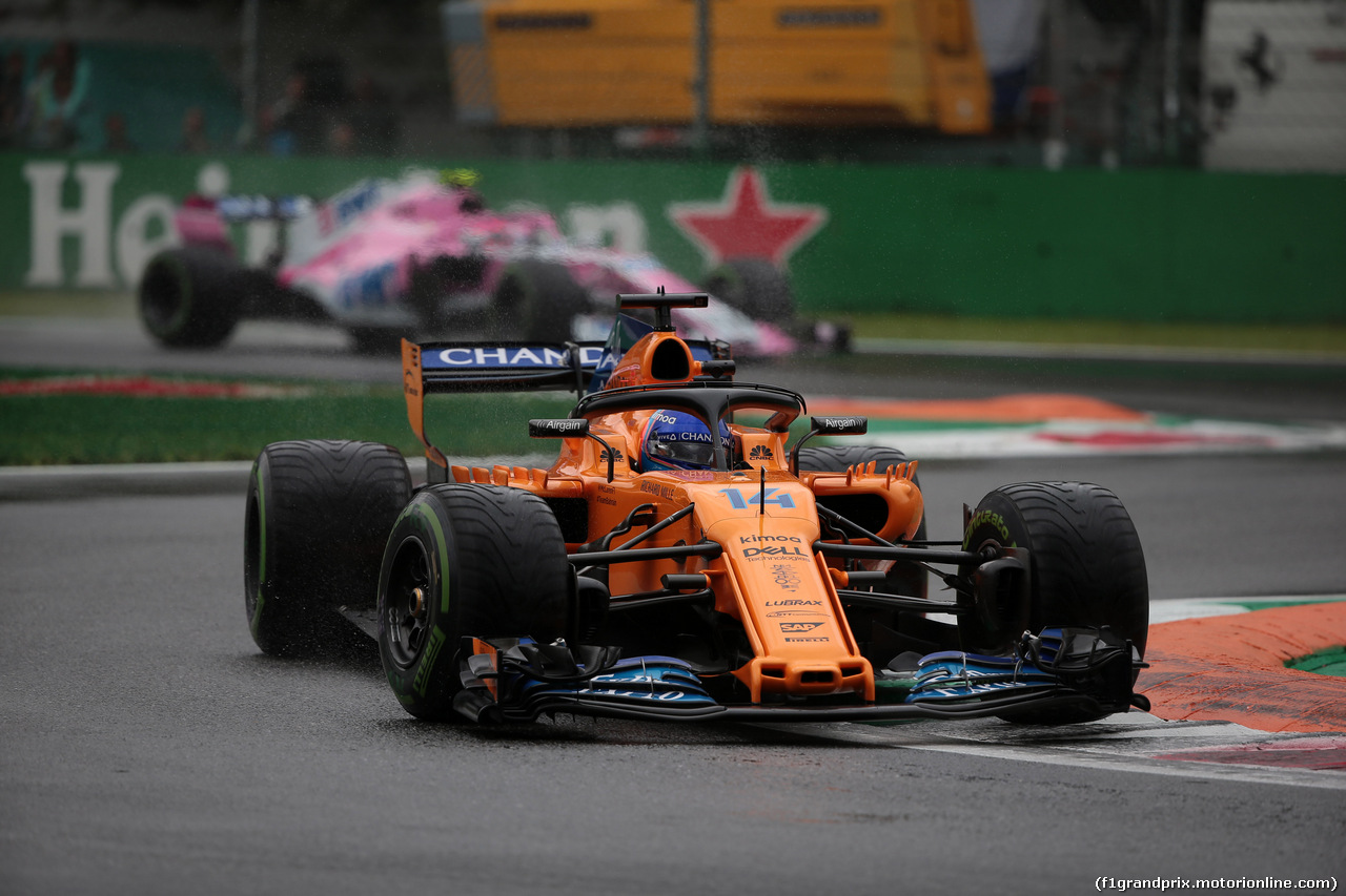 GP ITALIA, 31.08.2018 - Prove Libere 1, Fernando Alonso (ESP) McLaren MCL33