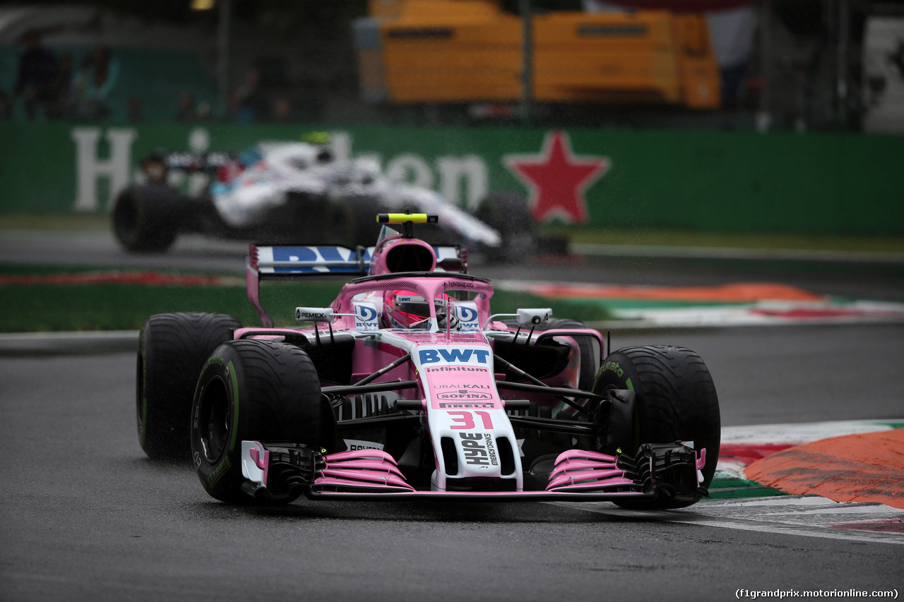GP ITALIA, 31.08.2018 - Prove Libere 1, Esteban Ocon (FRA) Racing Point Force India F1 VJM11
