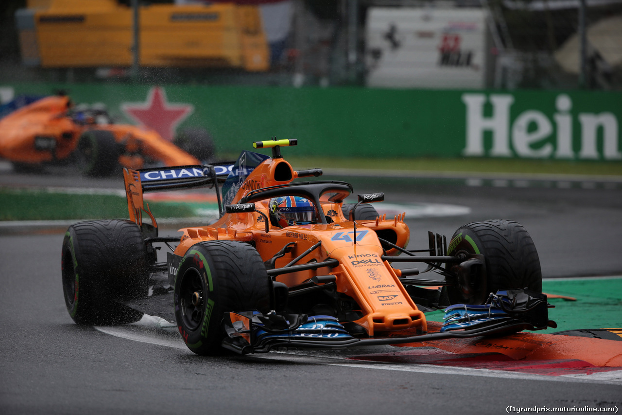 GP ITALIA, 31.08.2018 - Prove Libere 1, Lando Norris (GBR) McLaren MCL33, Test driver