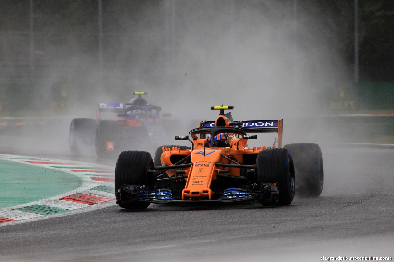 GP ITALIA, 31.08.2018 - Prove Libere 1, Lando Norris (GBR) McLaren MCL33, Test driver