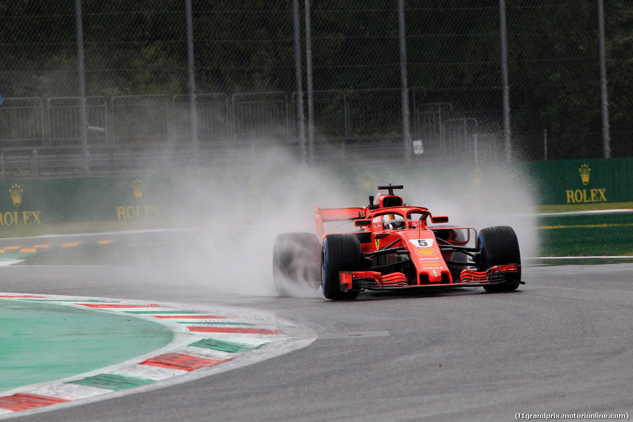 GP ITALIA, 31.08.2018 - Prove Libere 1, Sebastian Vettel (GER) Ferrari SF71H