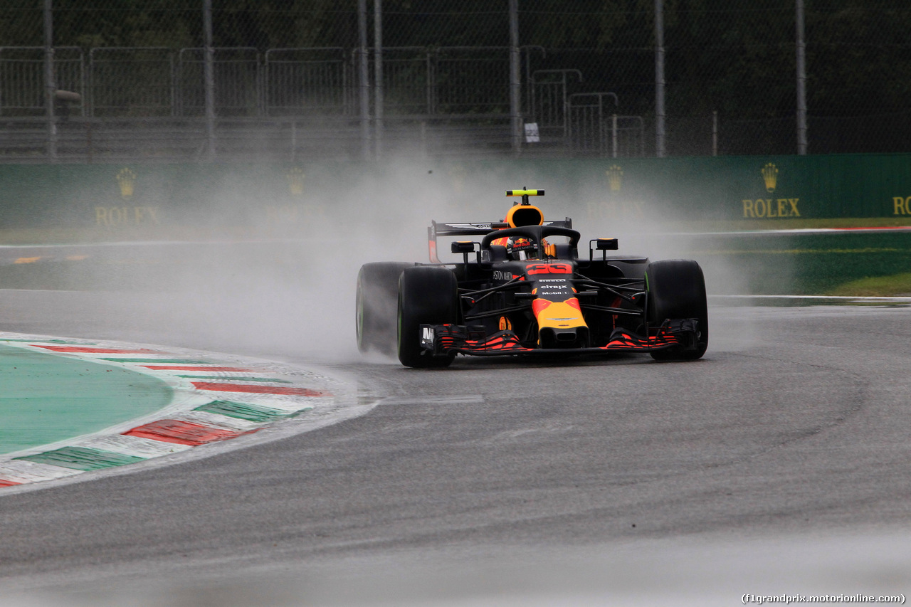 GP ITALIA, 31.08.2018 - Prove Libere 1, Max Verstappen (NED) Red Bull Racing RB14