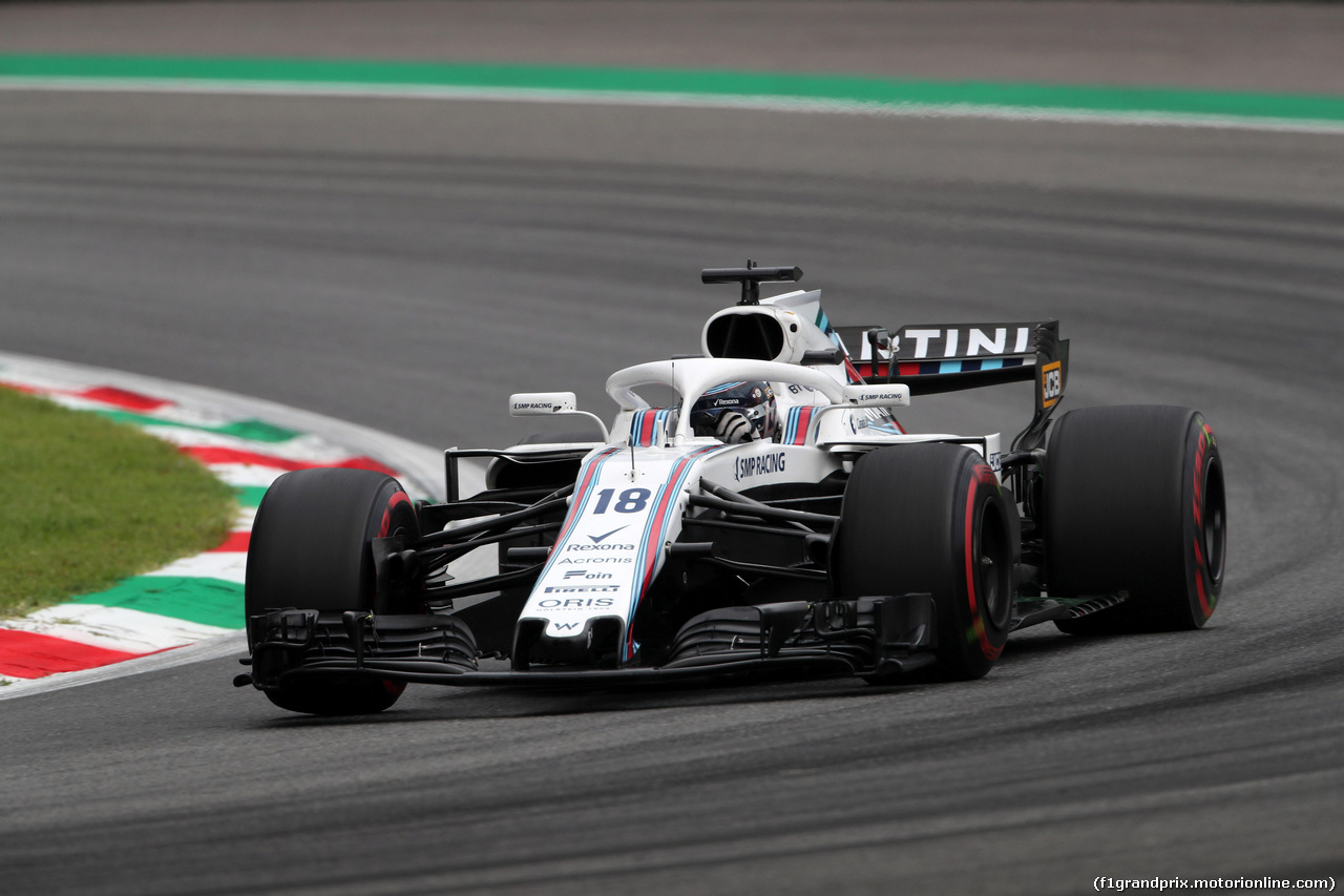 GP ITALIA, 31.08.2018 - Prove Libere 2, Lance Stroll (CDN) Williams FW41