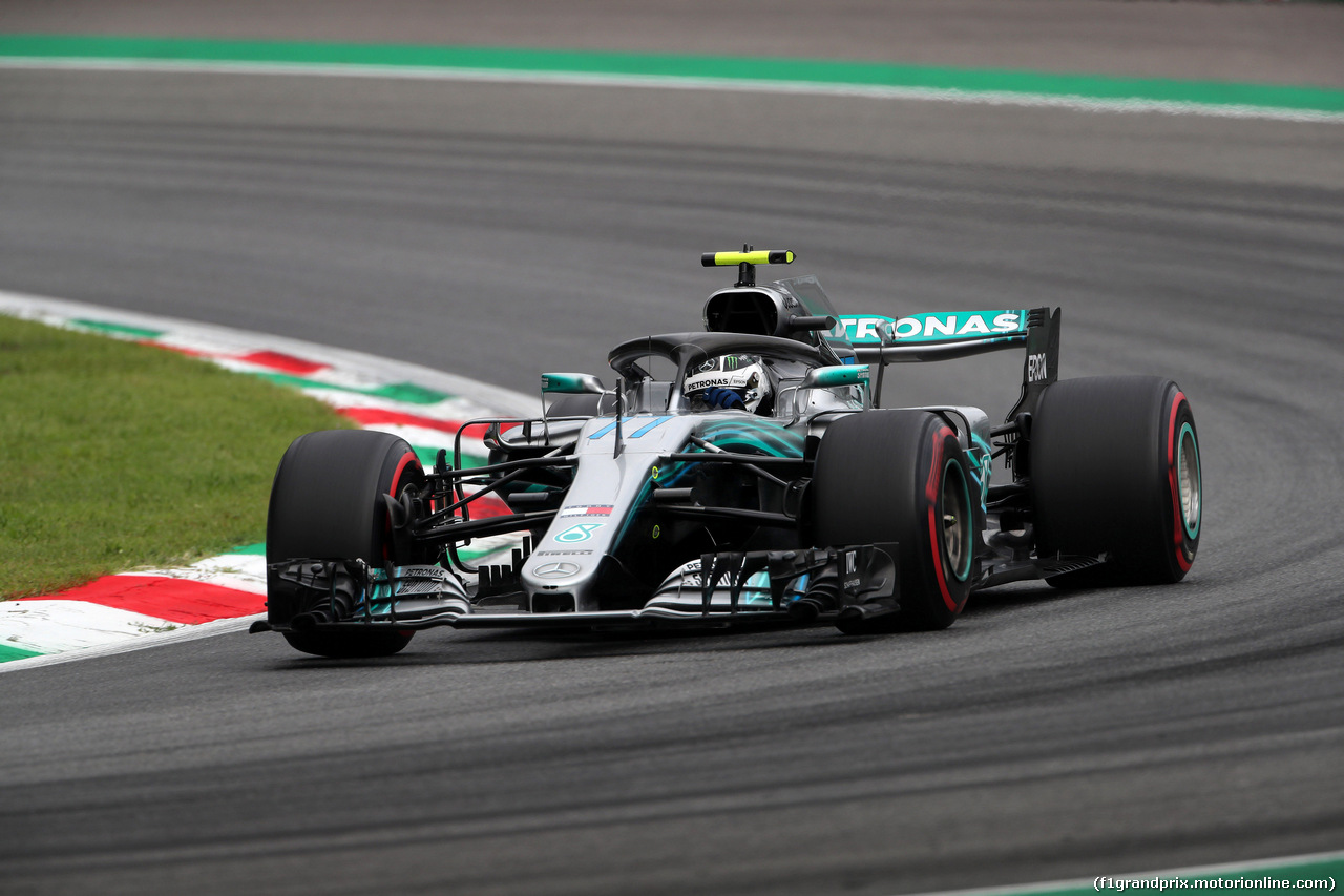 GP ITALIA, 31.08.2018 - Prove Libere 2, Valtteri Bottas (FIN) Mercedes AMG F1 W09