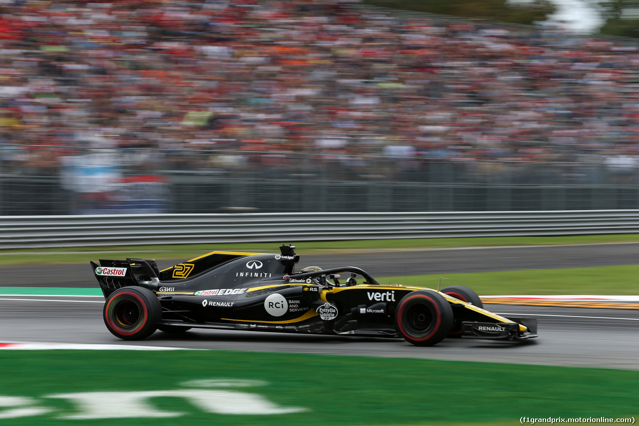 GP ITALIA, 31.08.2018 - Prove Libere 2, Nico Hulkenberg (GER) Renault Sport F1 Team RS18