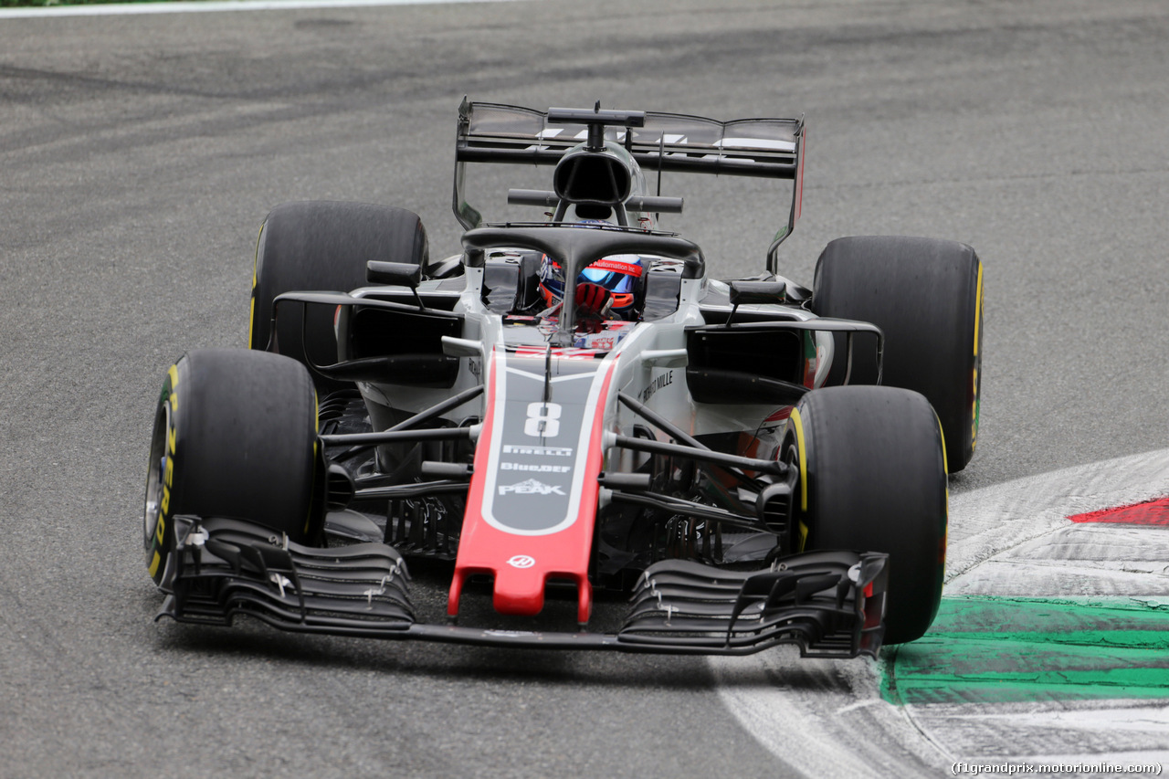 GP ITALIA, 31.08.2018 - Prove Libere 2, Romain Grosjean (FRA) Haas F1 Team VF-18