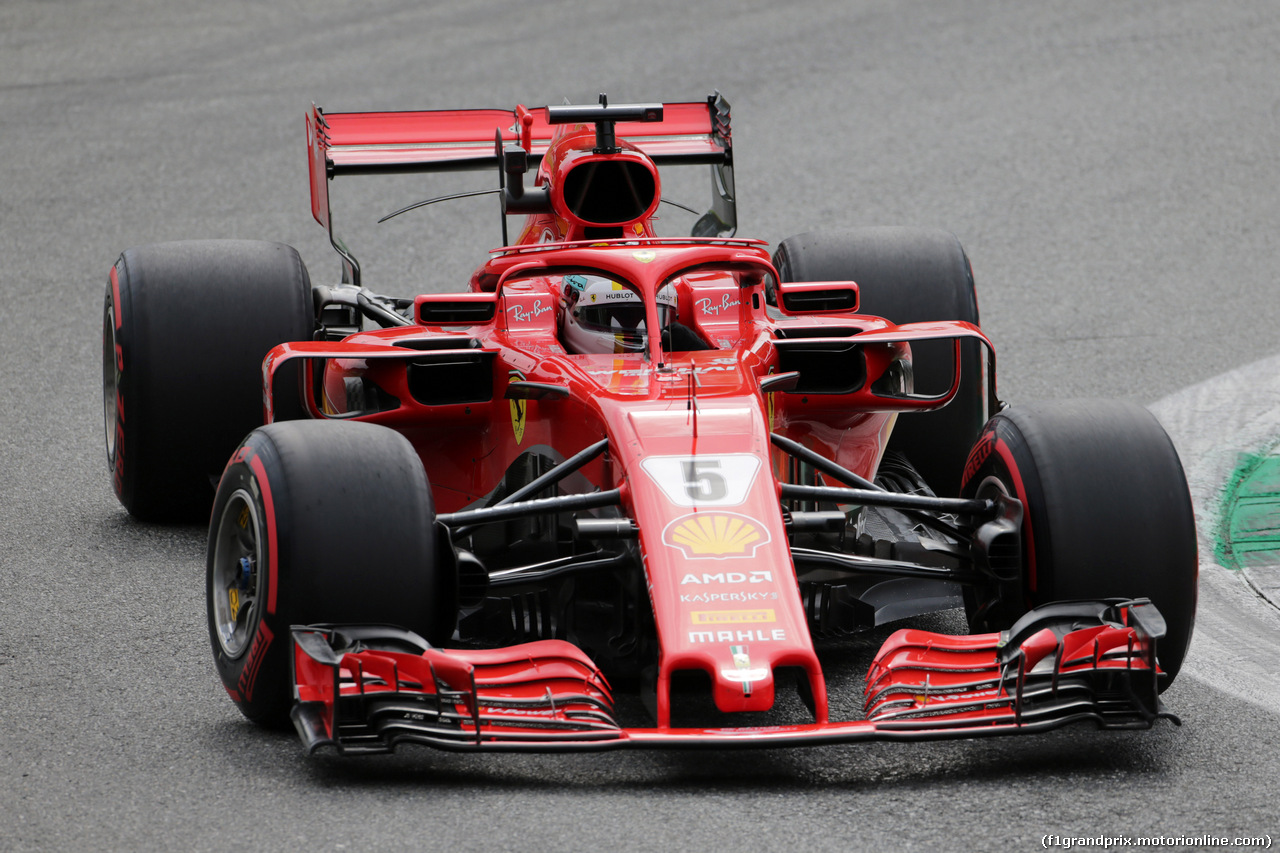 GP ITALIA, 31.08.2018 - Prove Libere 2, Sebastian Vettel (GER) Ferrari SF71H