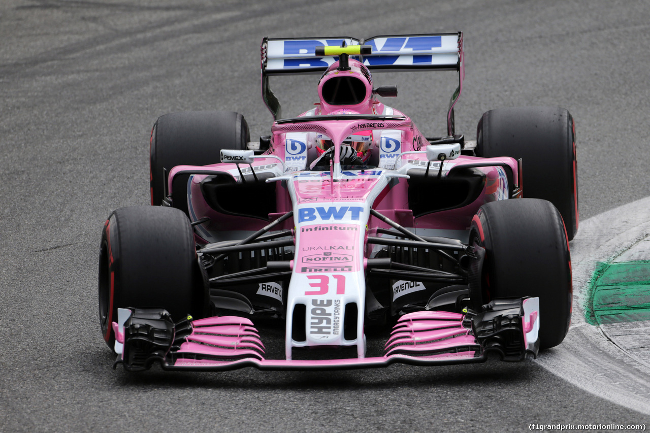 GP ITALIA, 31.08.2018 - Prove Libere 2, Esteban Ocon (FRA) Racing Point Force India F1 VJM11