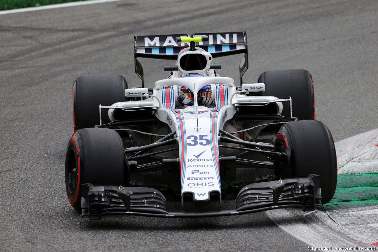GP ITALIA, 31.08.2018 - Prove Libere 2, Sergey Sirotkin (RUS) Williams FW41