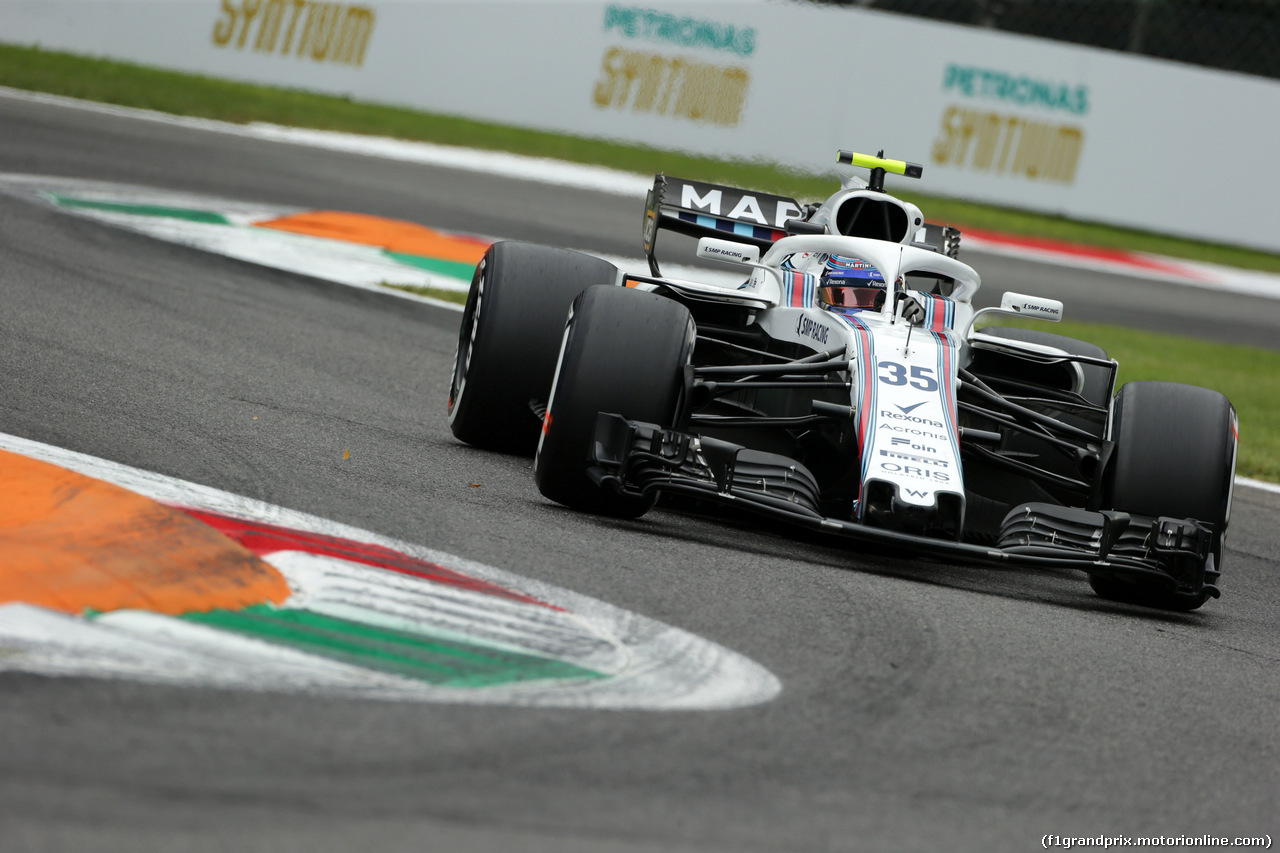 GP ITALIA, 31.08.2018 - Prove Libere 2, Sergey Sirotkin (RUS) Williams FW41