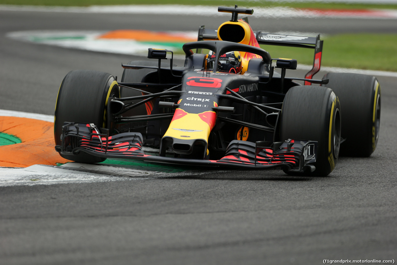 GP ITALIA, 31.08.2018 - Prove Libere 2, Daniel Ricciardo (AUS) Red Bull Racing RB14