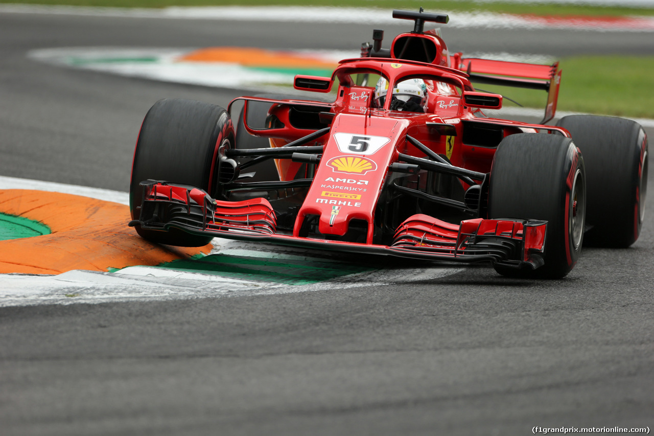 GP ITALIA, 31.08.2018 - Prove Libere 2, Sebastian Vettel (GER) Ferrari SF71H