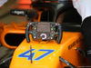 GP ITALIA, 31.08.2018 - Free Practice 1, The steering wheel of Lando Norris (GBR) McLaren MCL33, Test driver