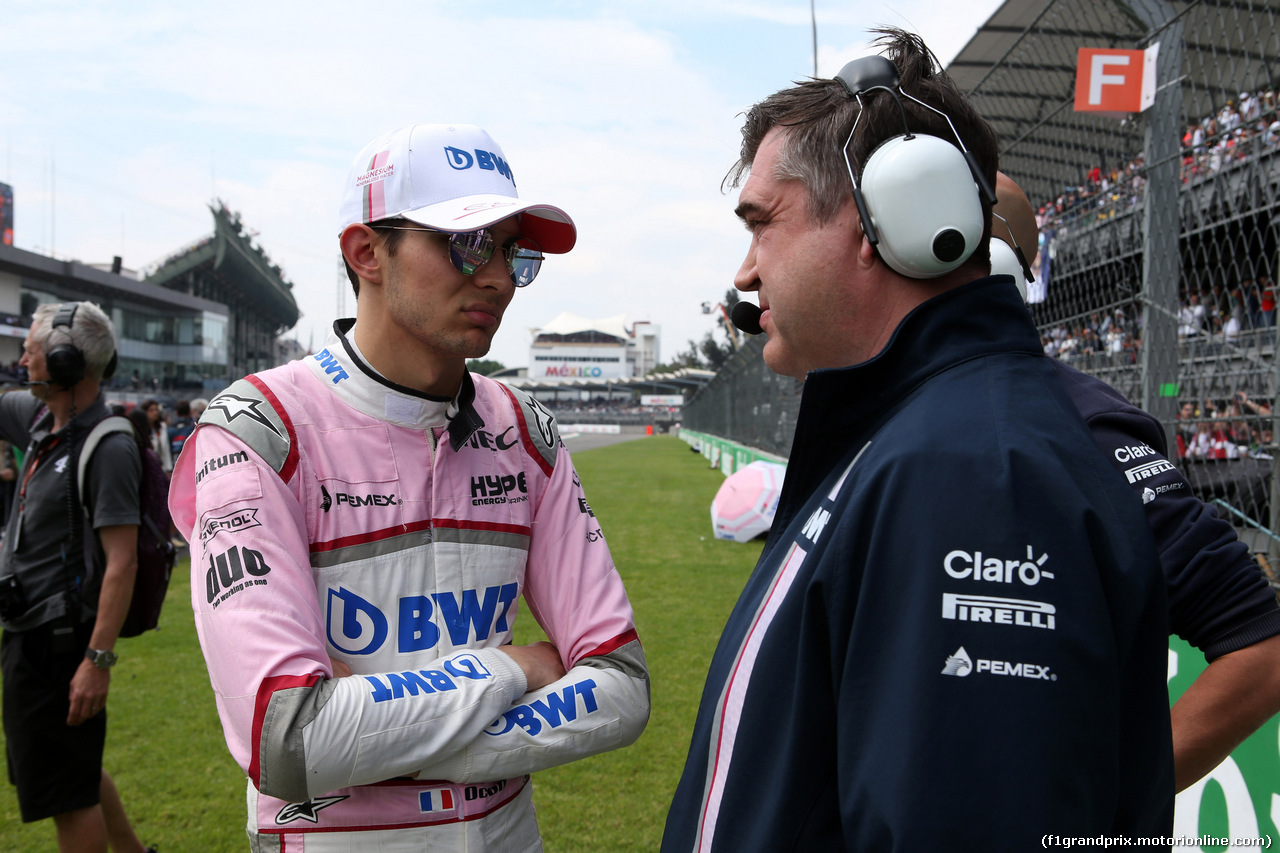 GP MESSICO, 28.10.2018 - Gara, Esteban Ocon (FRA) Racing Point Force India F1 VJM11