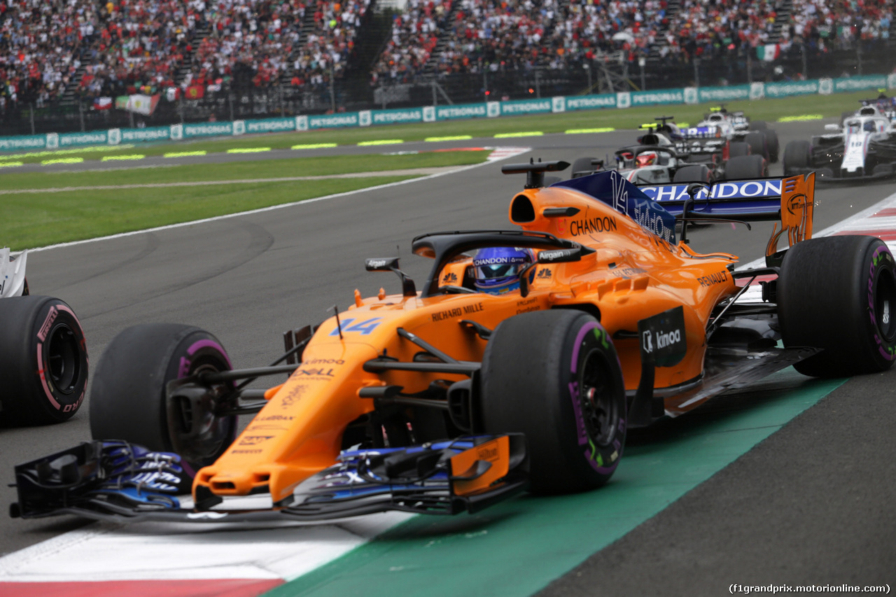 GP MESSICO, 28.10.2018 - Gara, Fernando Alonso (ESP) McLaren MCL33