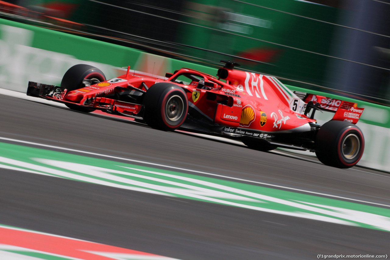 GP MESSICO, 28.10.2018 - Gara, Sebastian Vettel (GER) Ferrari SF71H