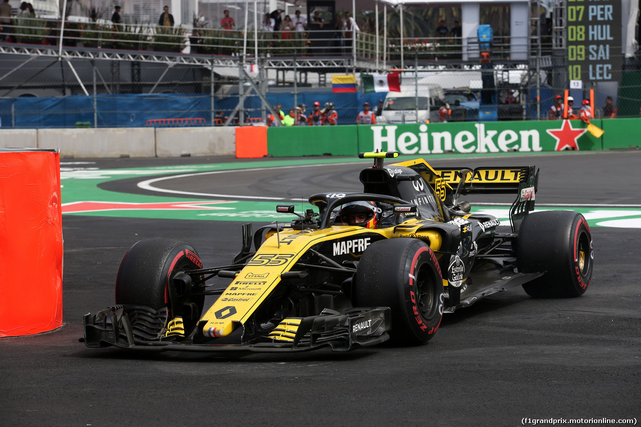 GP MESSICO, 28.10.2018 - Gara, Carlos Sainz Jr (ESP) Renault Sport F1 Team RS18 retires from the race