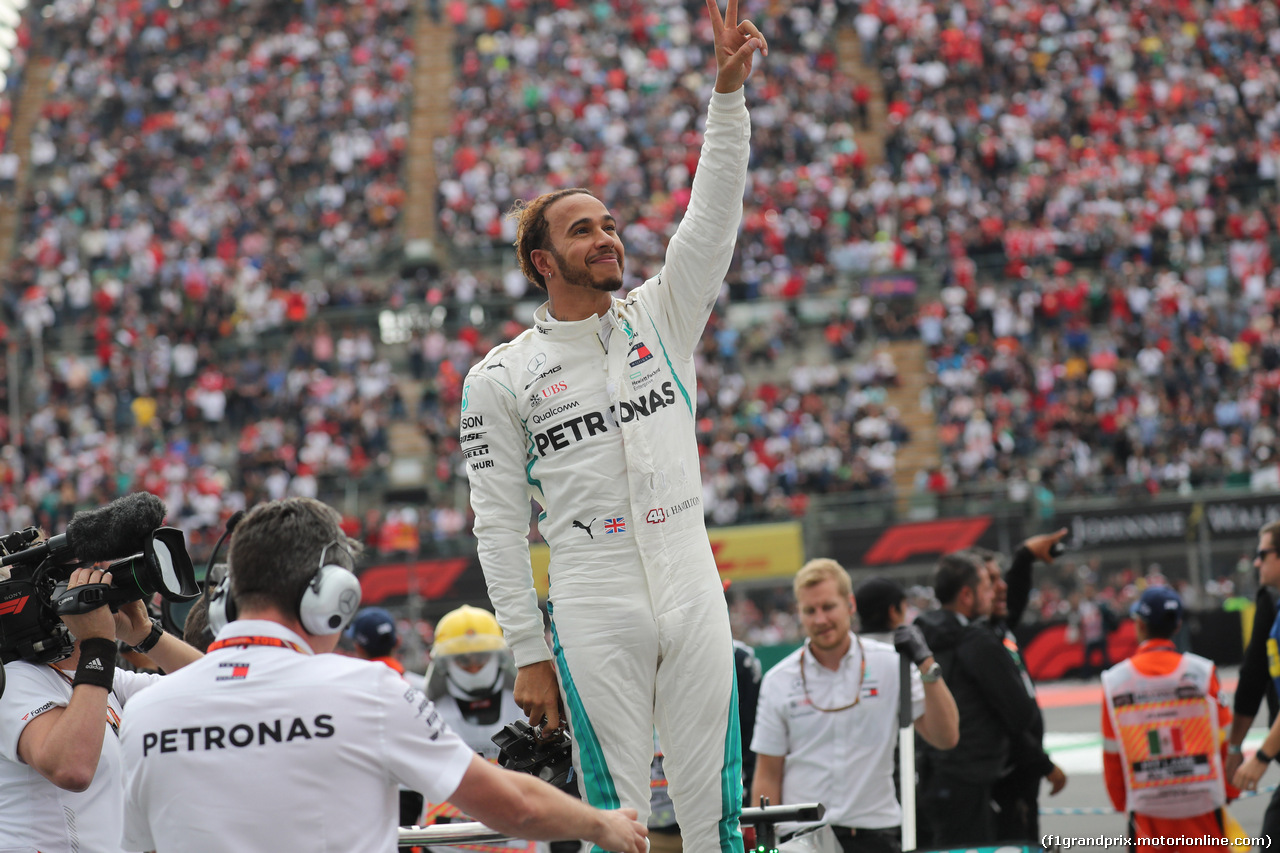 GP MESSICO, 28.10.2018 - Gara, Lewis Hamilton (GBR) Mercedes AMG F1 W09, Champion F1 2018