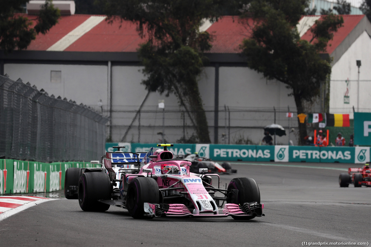 GP MESSICO, 28.10.2018 - Gara, Esteban Ocon (FRA) Racing Point Force India F1 VJM11