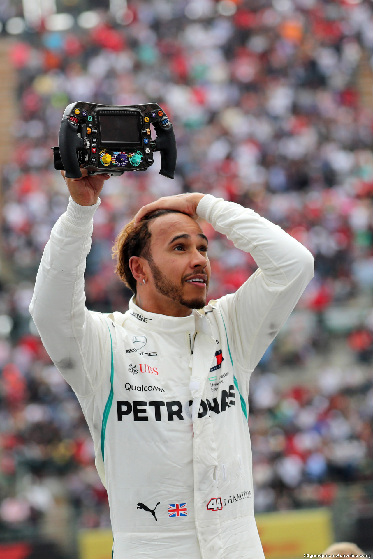 GP MESSICO, 28.10.2018 - Gara, Lewis Hamilton (GBR) Mercedes AMG F1 W09, Champion F1 2018
