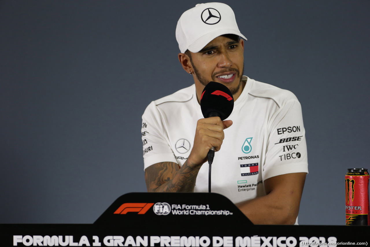 GP MESSICO, 28.10.2018 - Conferenza Stampa, Lewis Hamilton (GBR) Mercedes AMG F1 W09