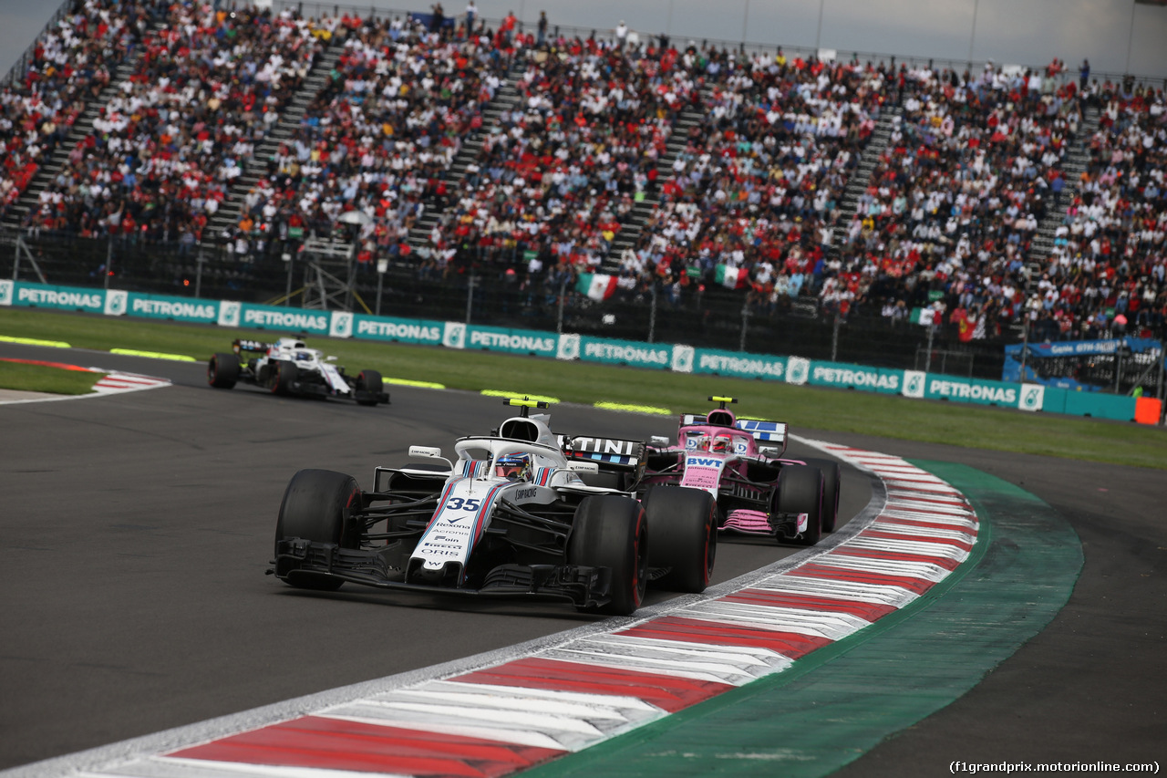 GP MESSICO, 28.10.2018 - Gara, Sergey Sirotkin (RUS) Williams FW41