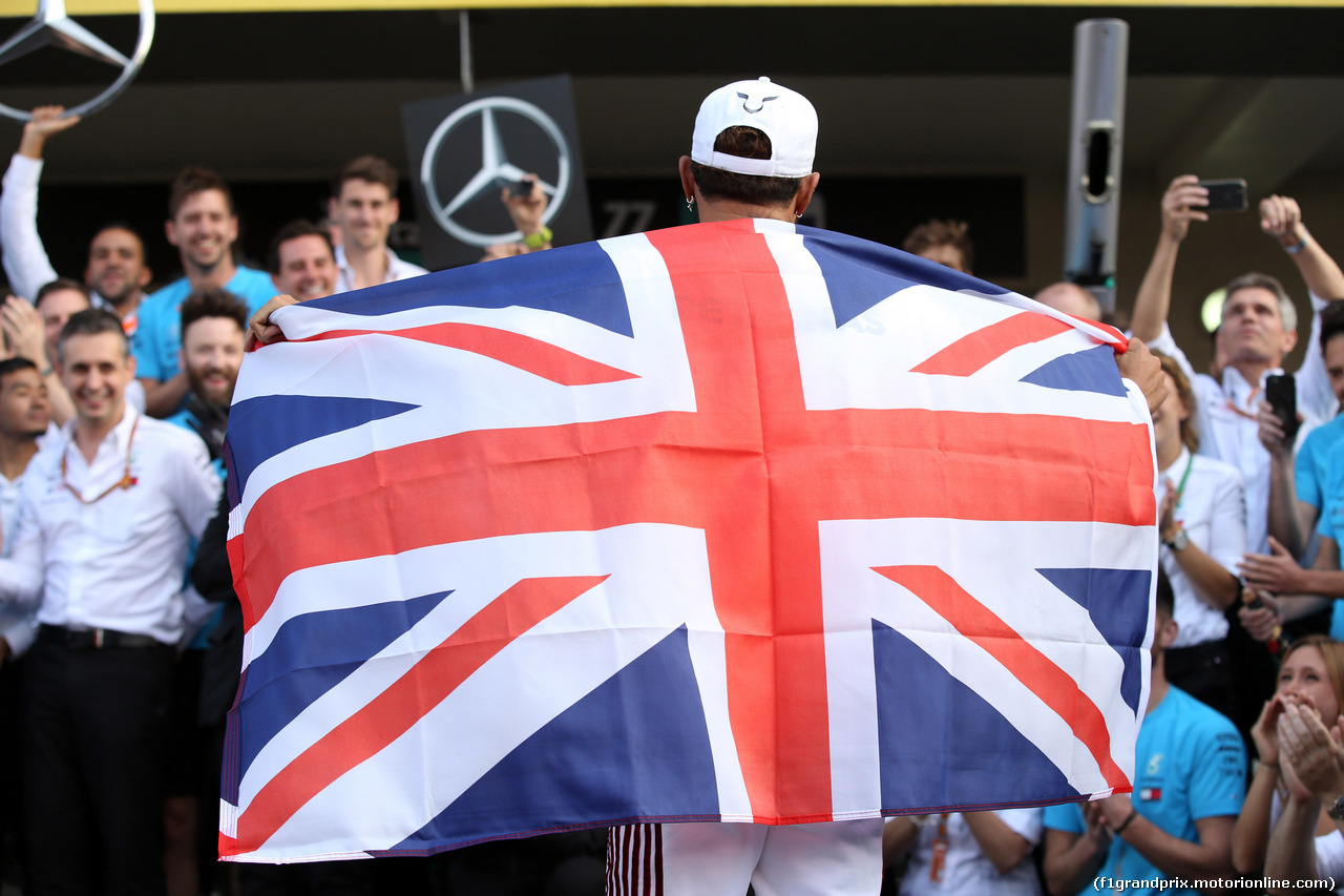 GP MESSICO, 28.10.2018 - Festeggiamenti, Lewis Hamilton (GBR) Mercedes AMG F1 W09, F1 champion 2018