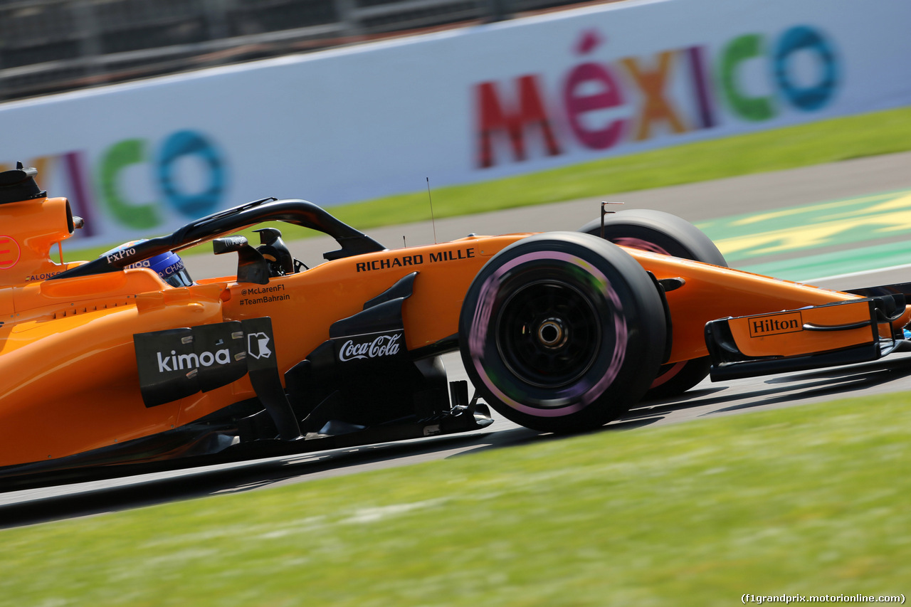 GP MESSICO, 26.10.2018 - Prove Libere 2, Fernando Alonso (ESP) McLaren MCL33