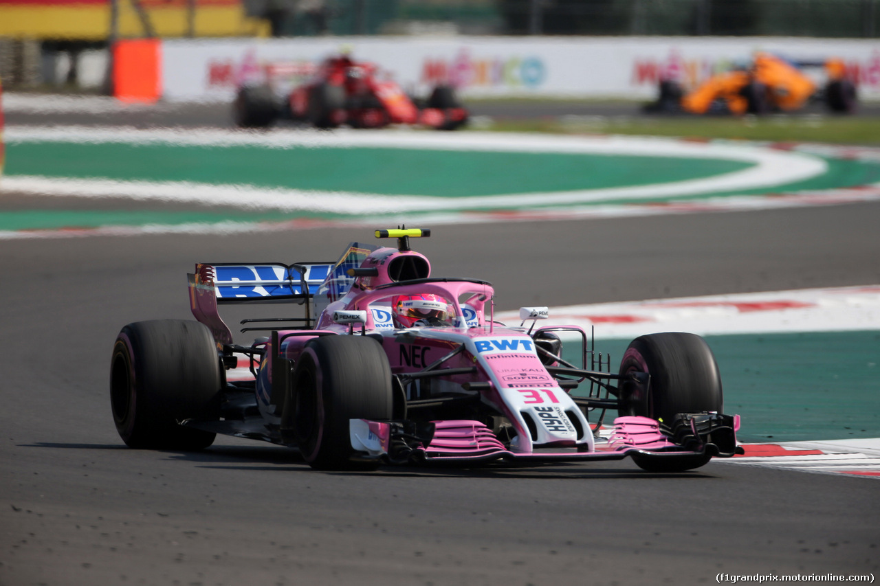 GP MESSICO, 26.10.2018 - Prove Libere 2, Esteban Ocon (FRA) Racing Point Force India F1 VJM11