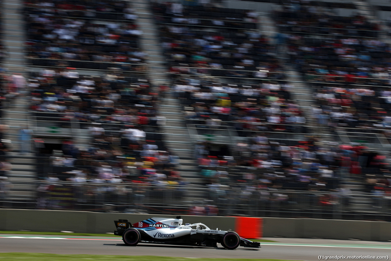 GP MESSICO, 26.10.2018 - Prove Libere 2, Lance Stroll (CDN) Williams FW41