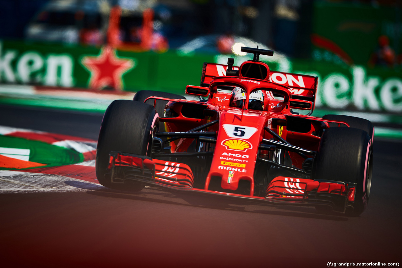 GP MESSICO, 26.10.2018- Sebastian Vettel (GER) Ferrari SF71H