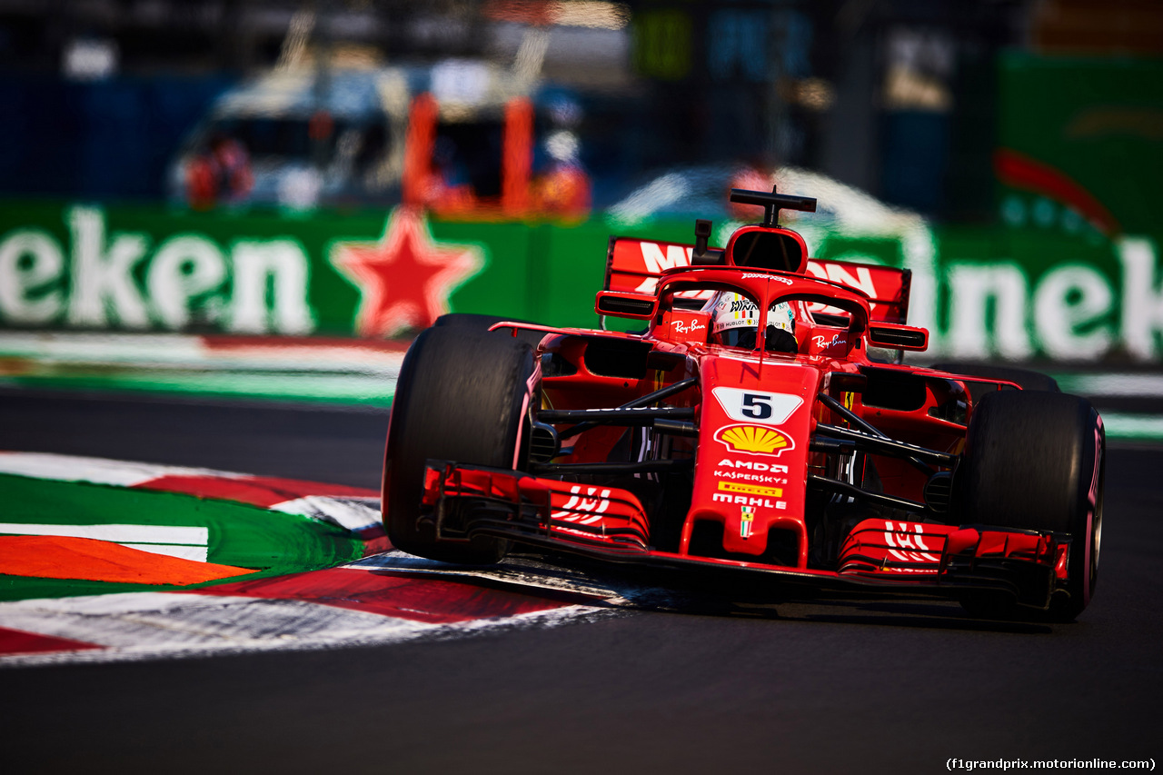 GP MESSICO, 26.10.2018- Sebastian Vettel (GER) Ferrari SF71H