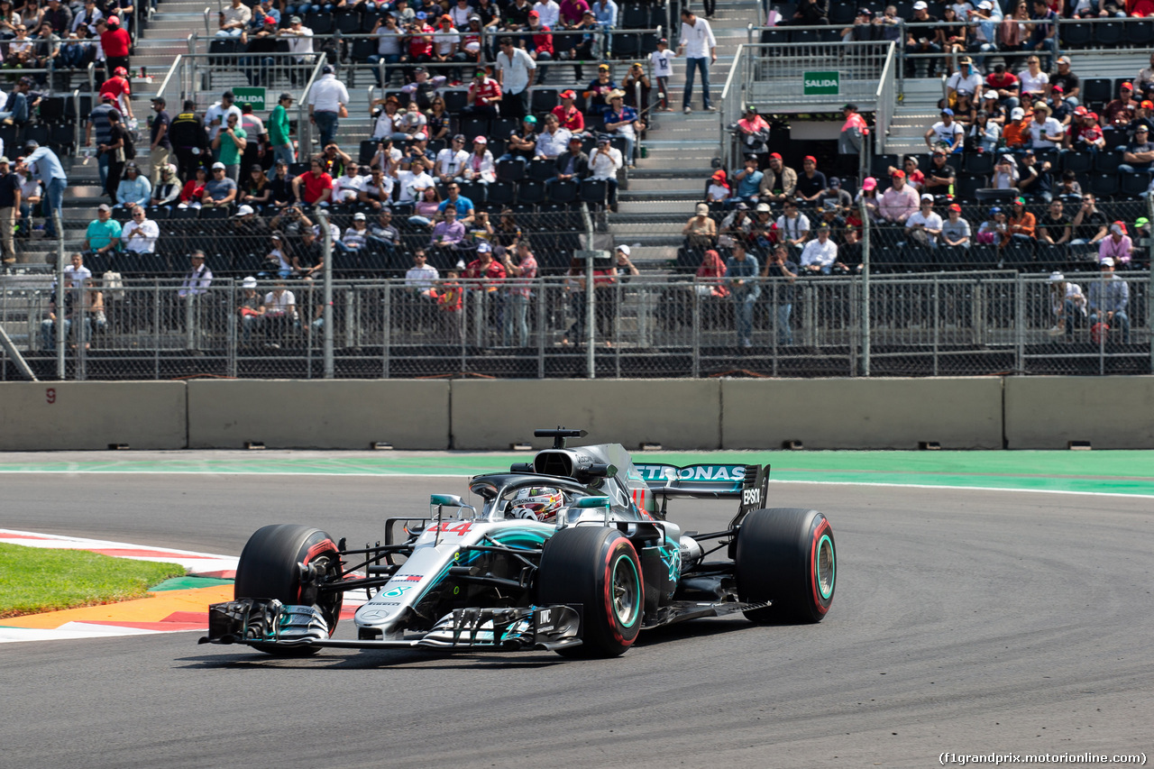 GP MESSICO, 26.10.2018- Lewis Hamilton (GBR) Mercedes AMG F1 W09