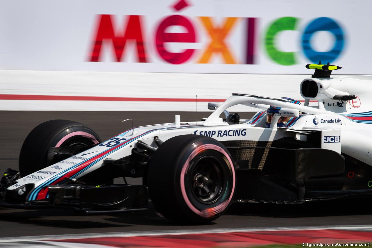 GP MESSICO, 26.10.2018- Sergey Sirotkin (RUS) Williams FW41