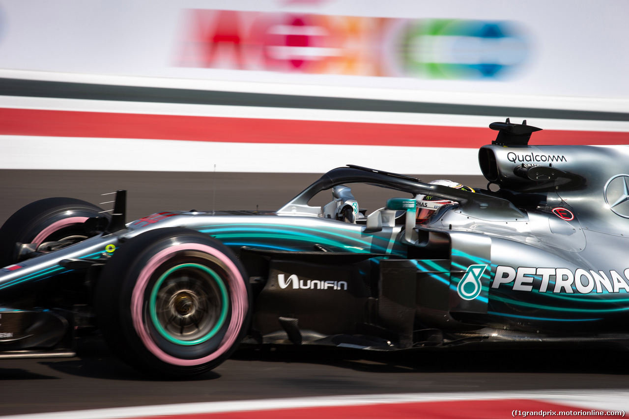 GP MESSICO, 26.10.2018- Lewis Hamilton (GBR) Mercedes AMG F1 W09