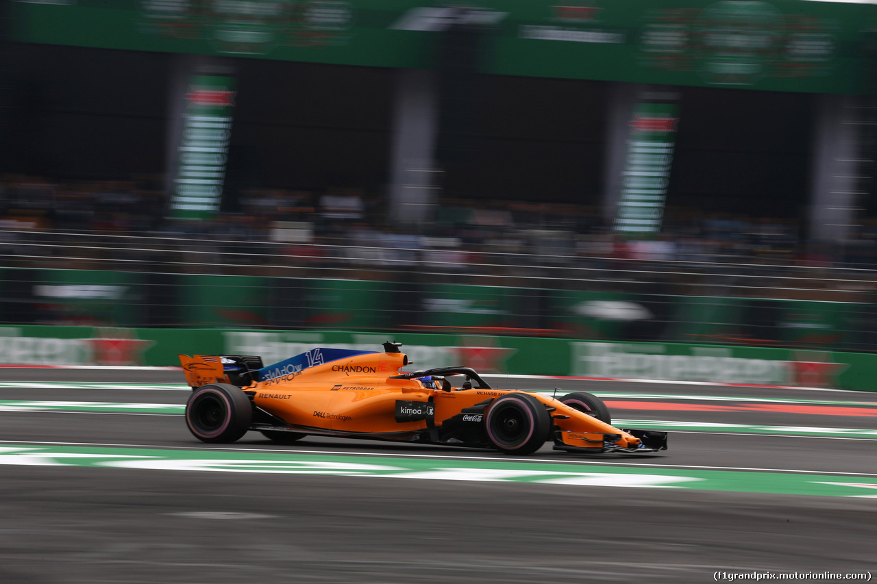 GP MESSICO, 27.10.2018 - Prove Libere 3, Fernando Alonso (ESP) McLaren MCL33