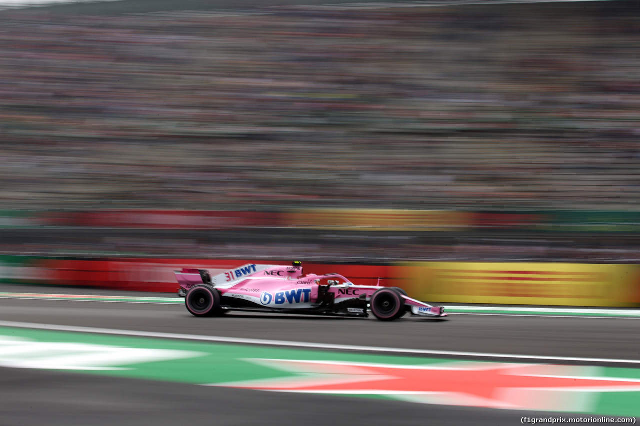 GP MESSICO, 27.10.2018 - Prove Libere 3, Esteban Ocon (FRA) Racing Point Force India F1 VJM11