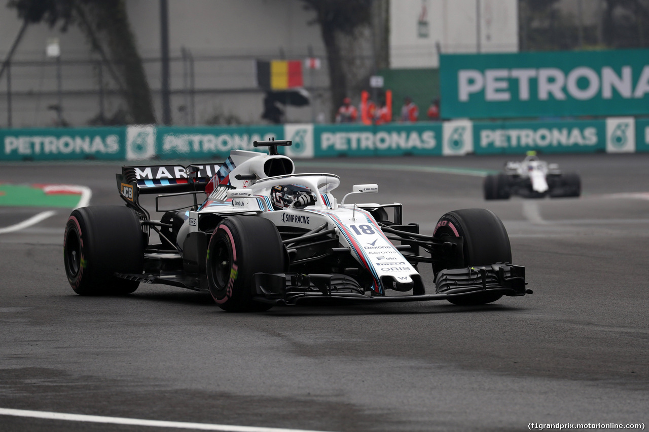 GP MESSICO, 27.10.2018 - Prove Libere 3, Lance Stroll (CDN) Williams FW41