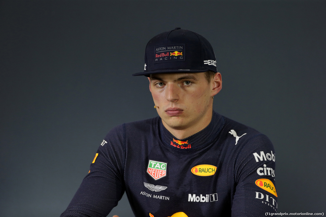 GP MESSICO, 27.10.2018 - Qualifiche, Conferenza Stampa, Max Verstappen (NED) Red Bull Racing RB14